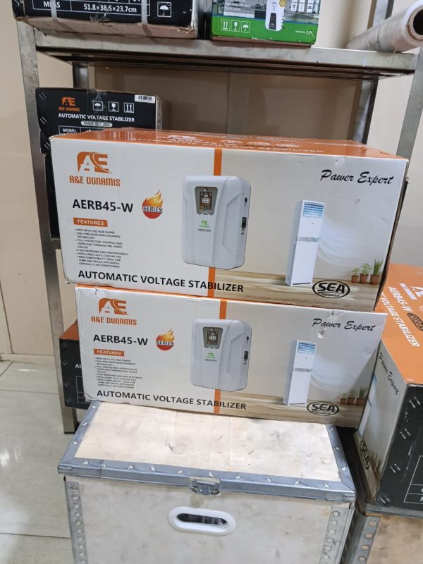 A&E Dunamis 10KVA Relay Voltage Stabilizer Wall-mount (45V-280V)