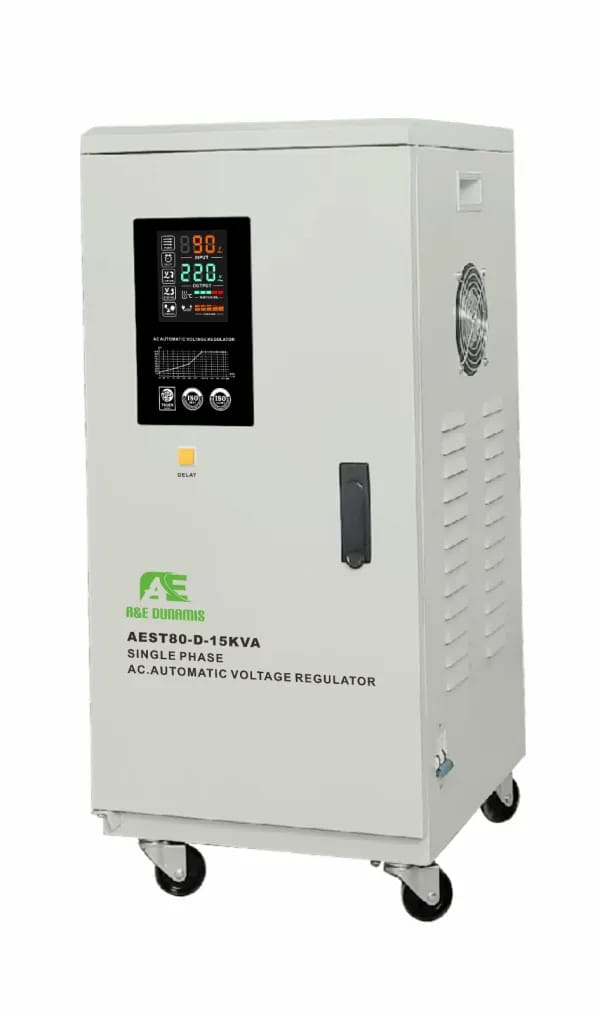 A&E Dunamis 15KVA Servo Voltage stabilizer  Desktop (80V-260V) T-SERIES