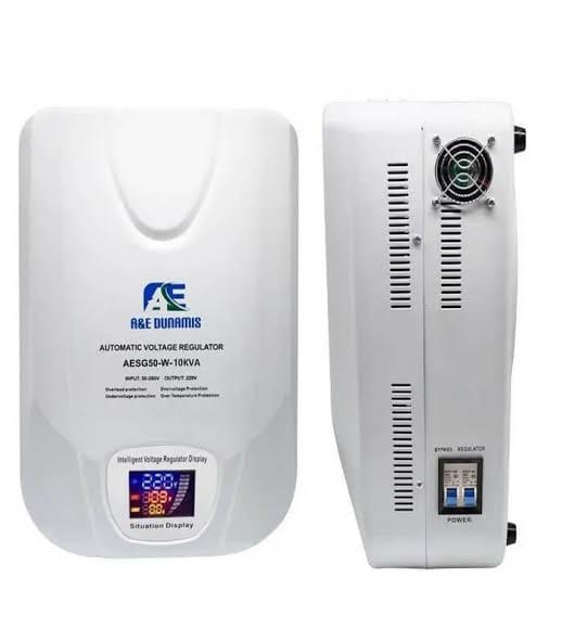 A&E Dunamis 15KVA Servo Voltage Stabilizer Wall-Mount (80-280) G-SERIES