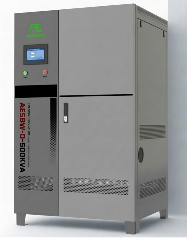 A&E Dunamis 500KVA 3-Phase Servo Voltage Stabilizer